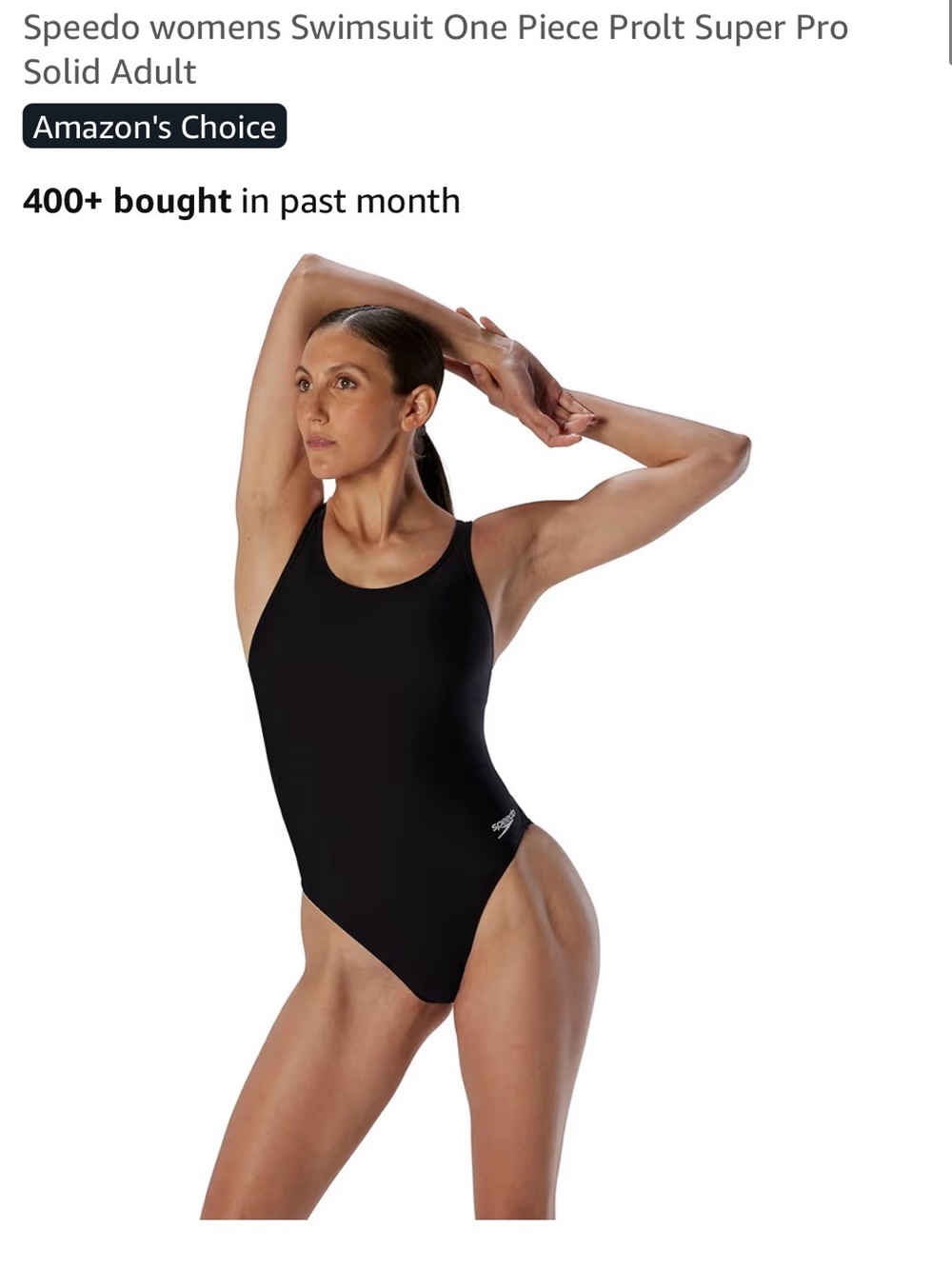 Speedo Women's Black Swimsuit
